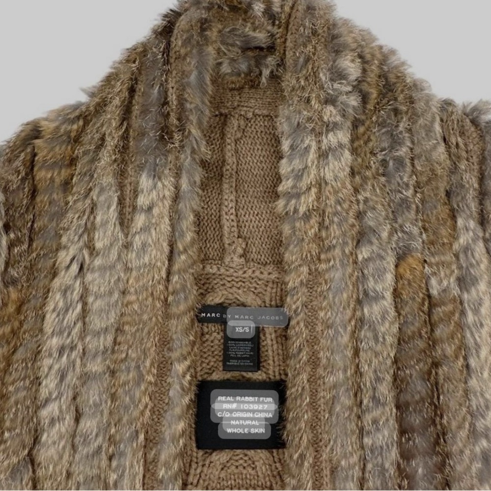 Marc by Marc Jacob’s Xs/s real rabbit fur vest